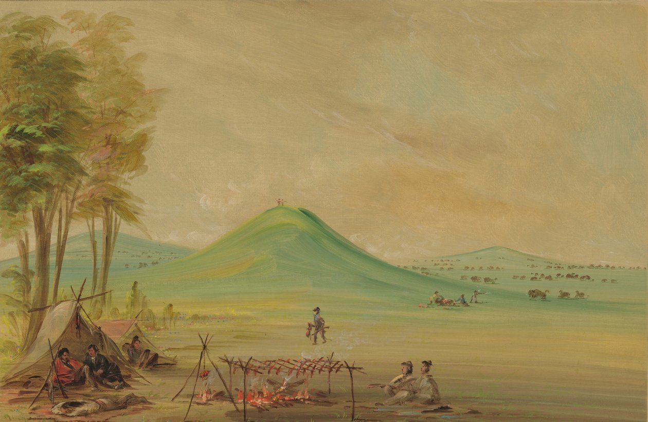 Expedice Tábořila na texaské prérii. dubna 1686, 18471848. od George Catlin