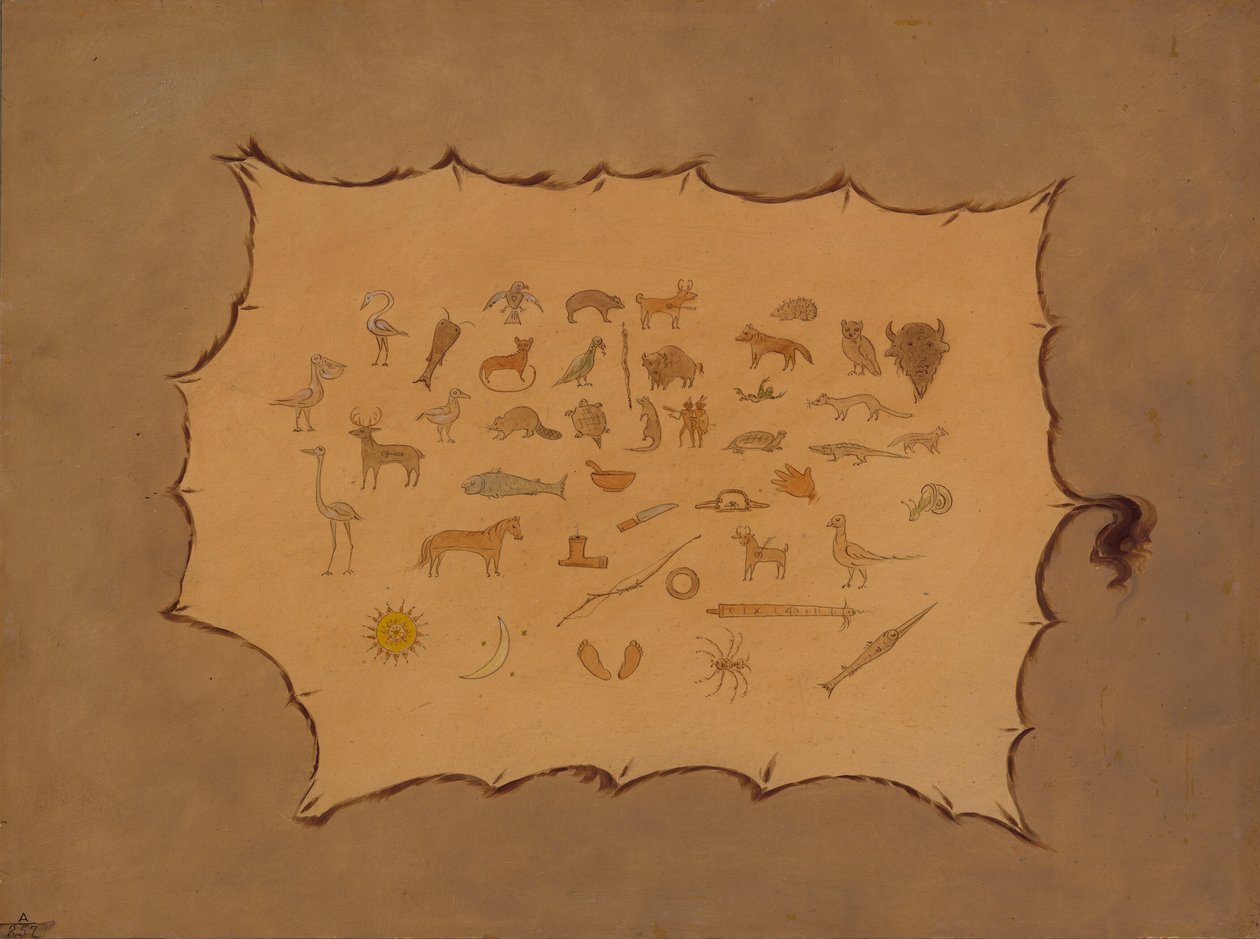 Faksimile róby Odžibbewayů, 18611869. od George Catlin