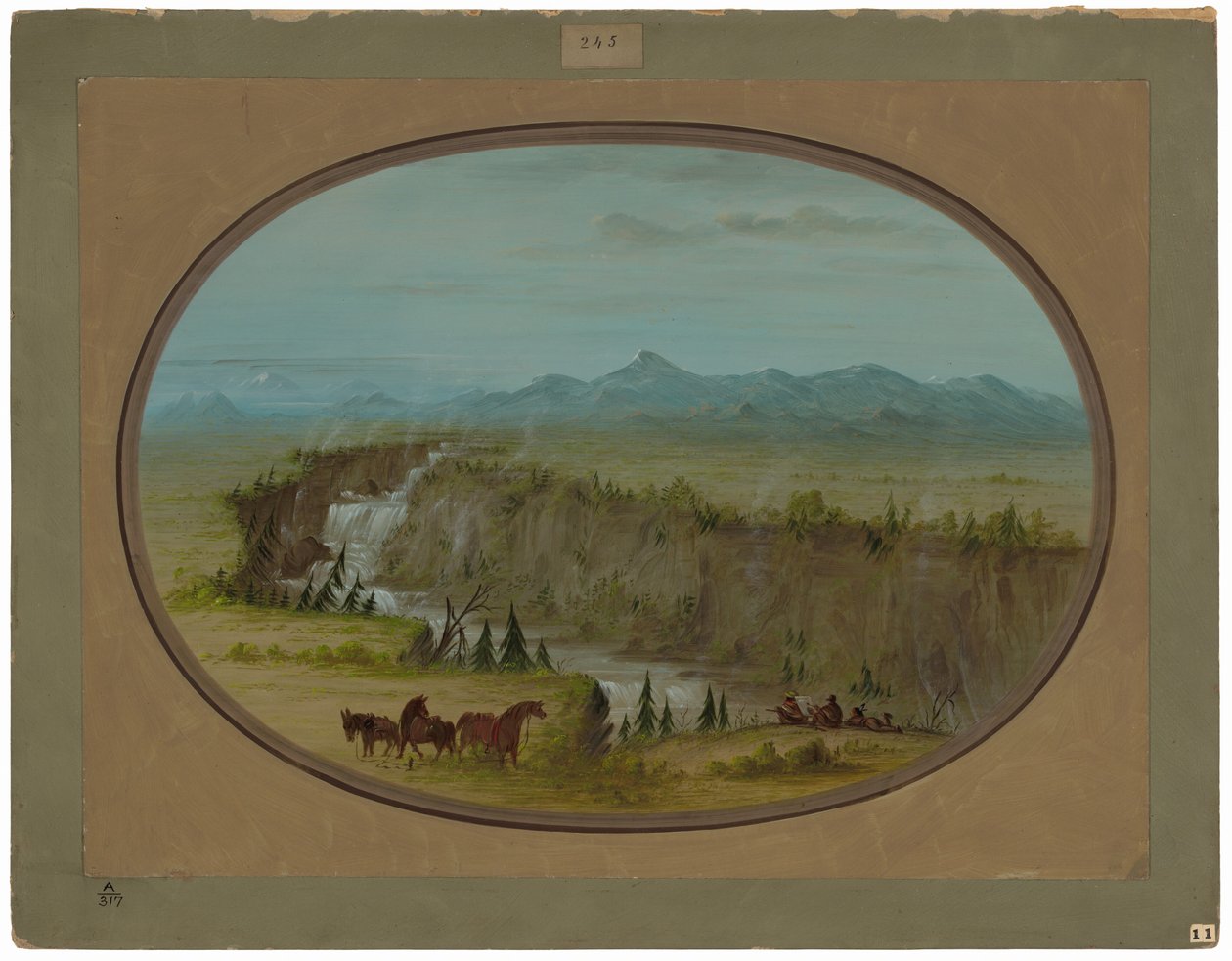 Falls of the Snake River od George Catlin