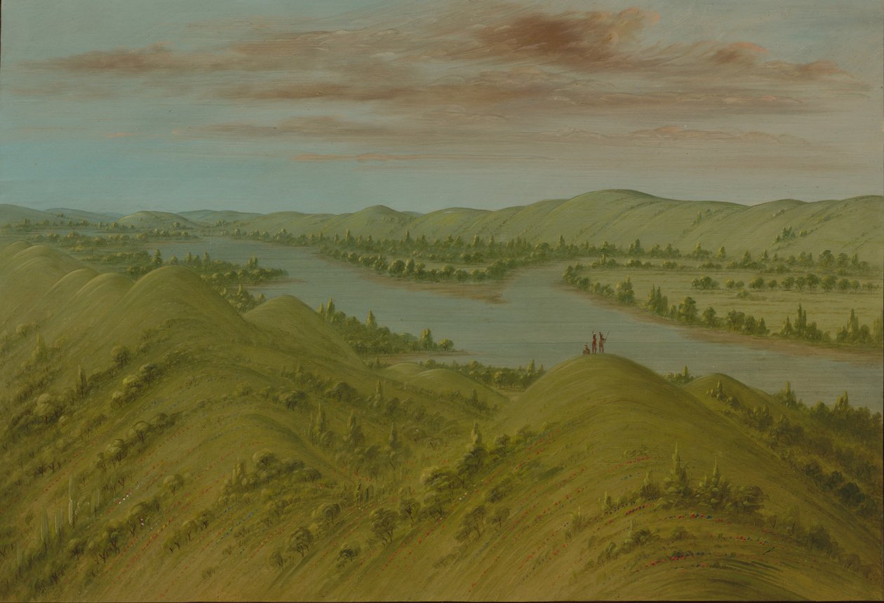 Grassy Bluffs, Upper Missouri, 18611869. od George Catlin