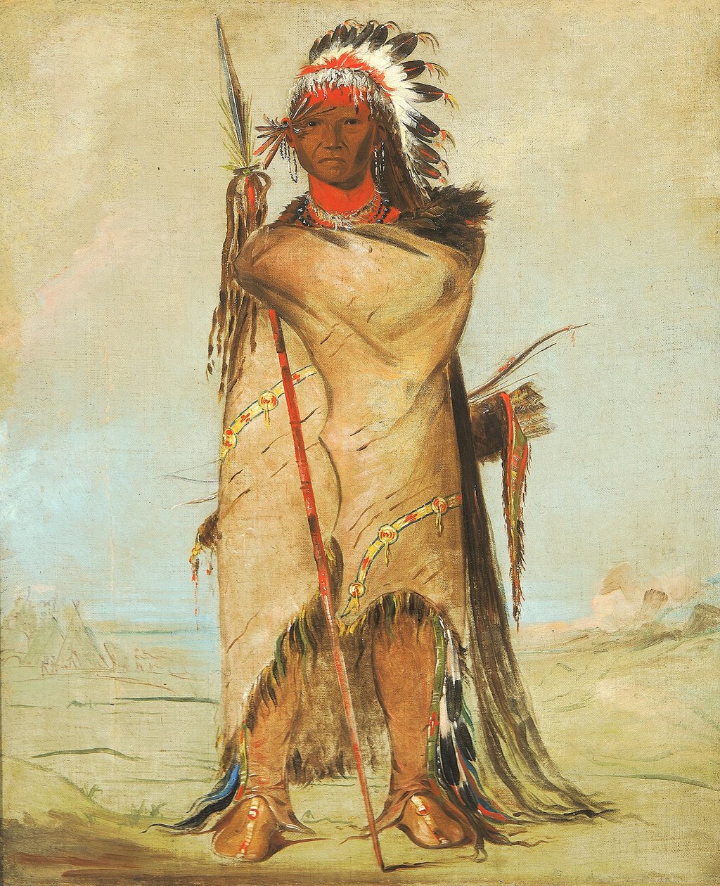 Sníh na jezeře, odvážný od George Catlin