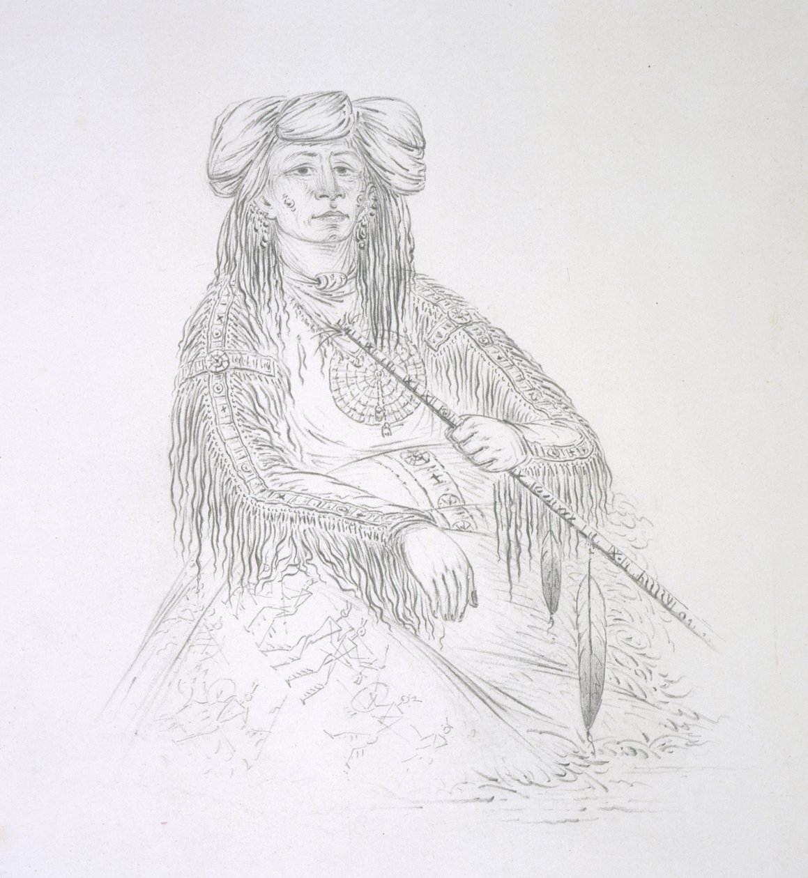 Ha-wan-je-tah (Jeden roh) 1852 od George Catlin