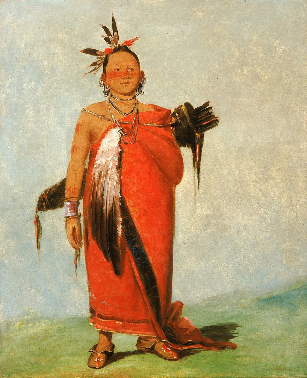 Hongs-káy-dee, velký náčelník, syn kouře, 1832. od George Catlin