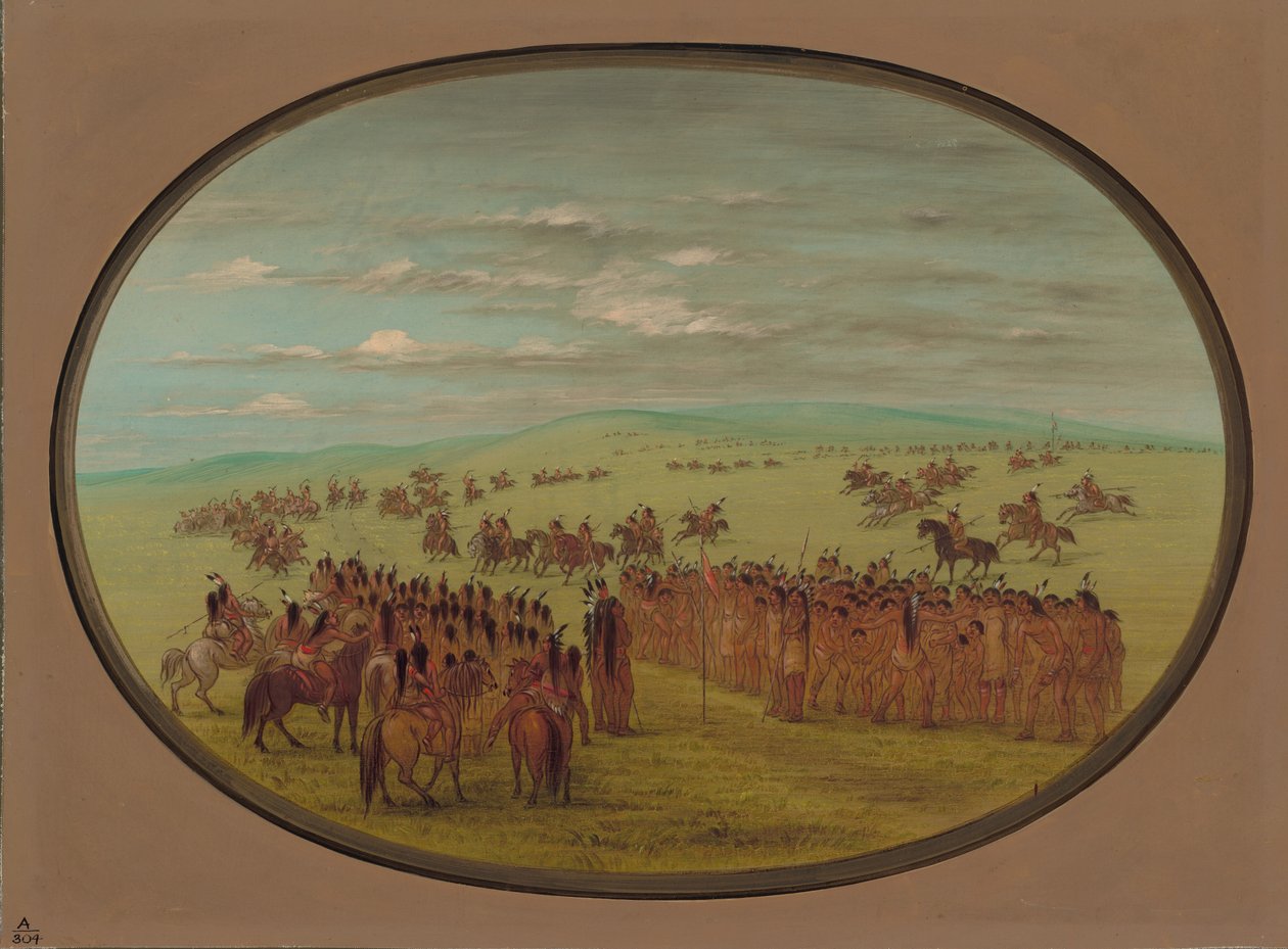 Dostihy - Minatarrees, 18611869. od George Catlin