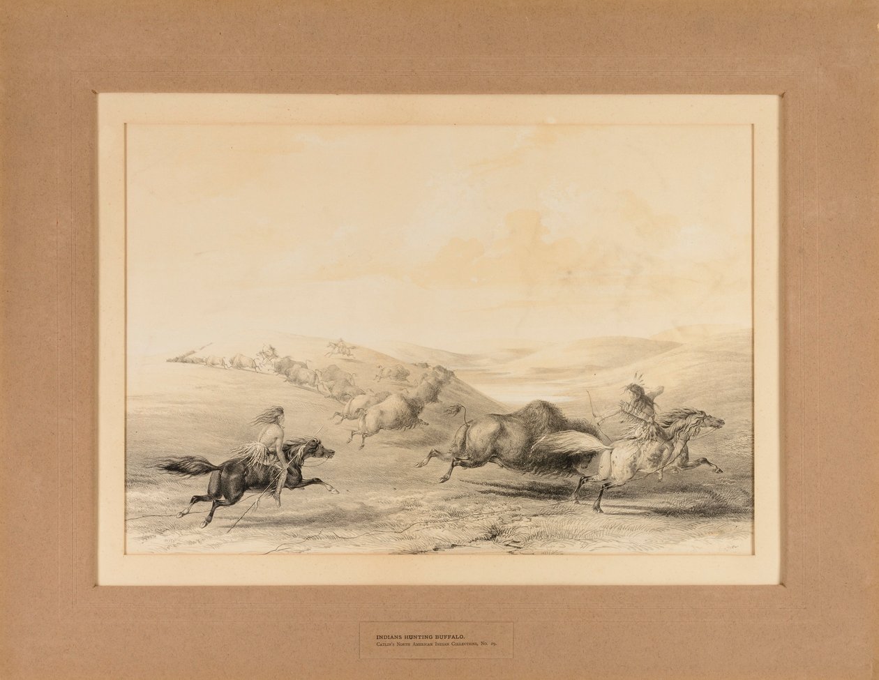 Indiáni loví bizony - č. 29 od George Catlin