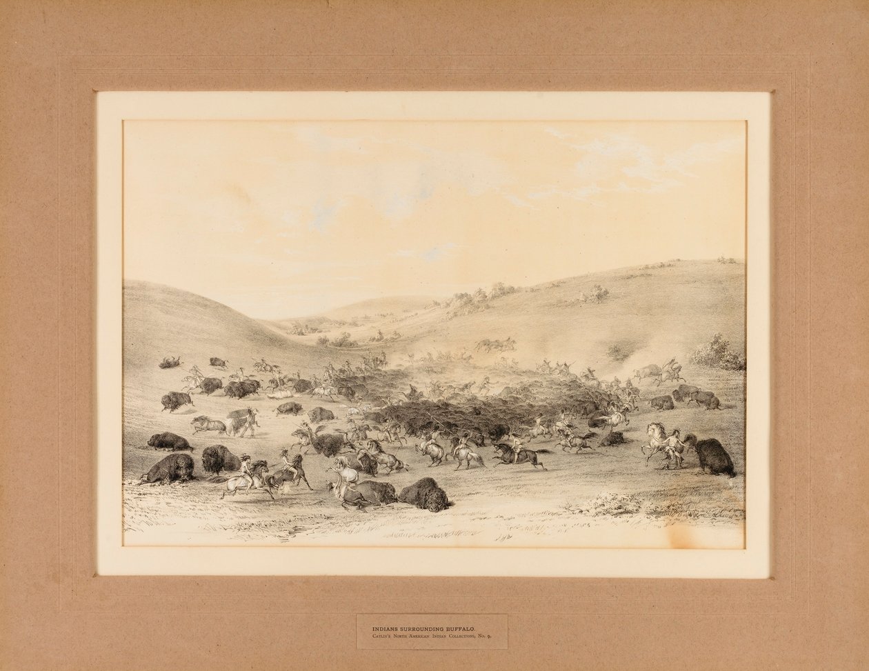 Indiáni v okolí Buffala - č. 9 od George Catlin