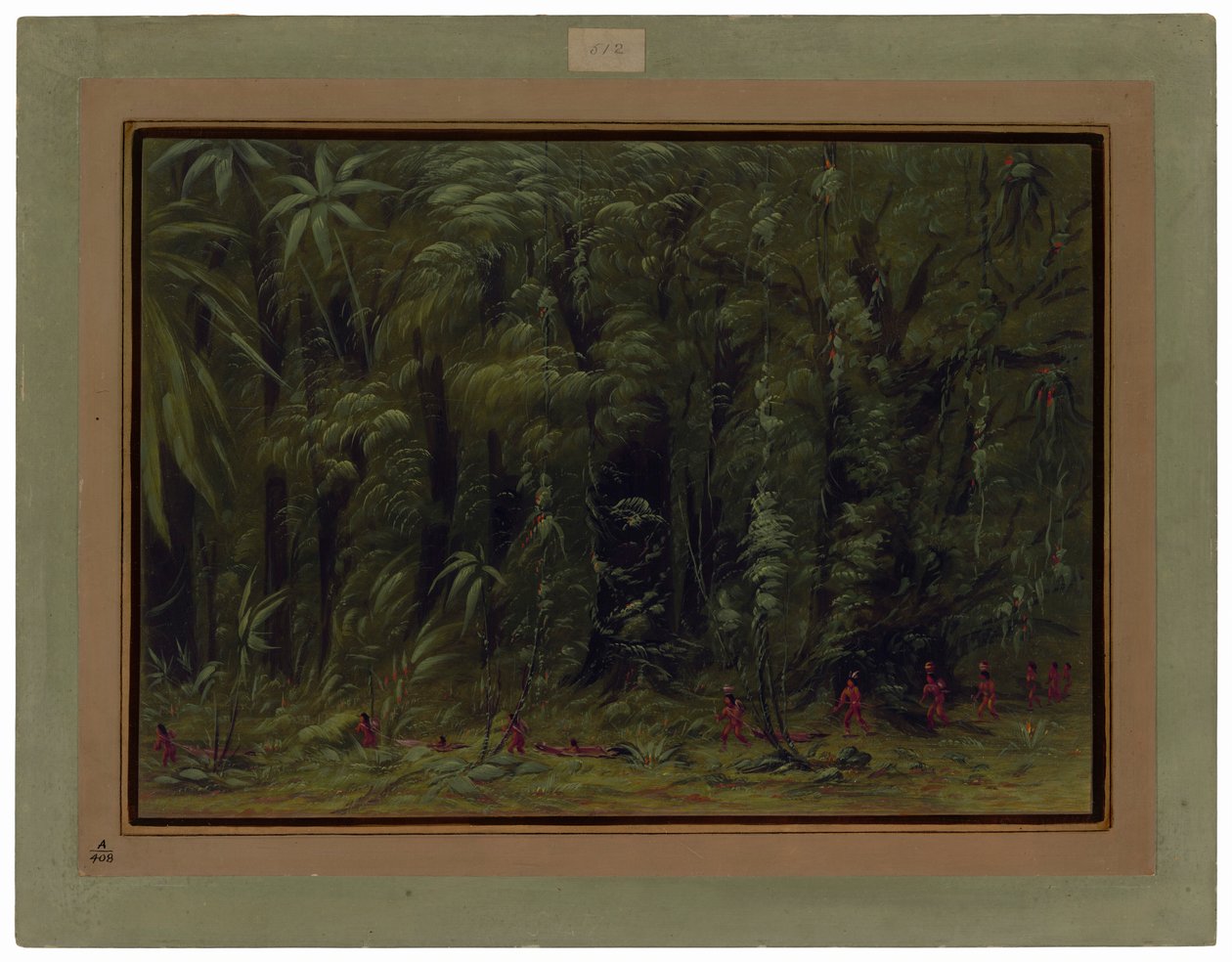 Interiér amazonského pralesa - Zurumati od George Catlin