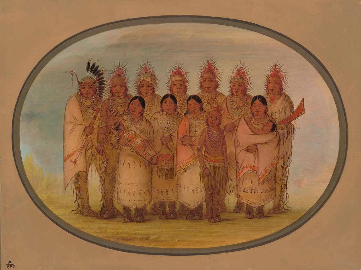 Indiáni z Iowy, kteří navštívili Londýn a Paříž, 18611869. od George Catlin