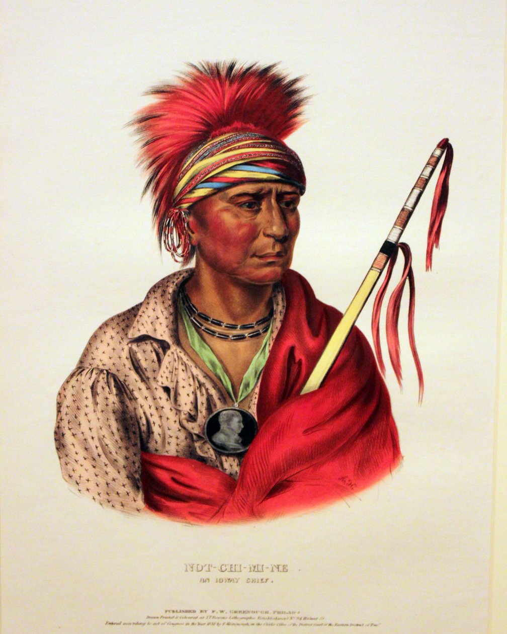 Náčelník Iowayů Not-Chi-Mi-Ne od George Catlin