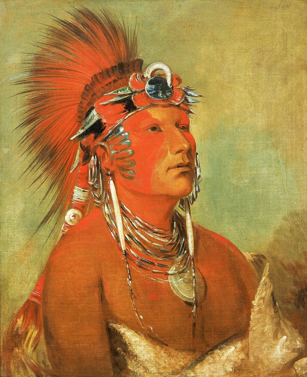 Jee-hé-o-hó-shah, Nelze odhodit, bojovník od George Catlin