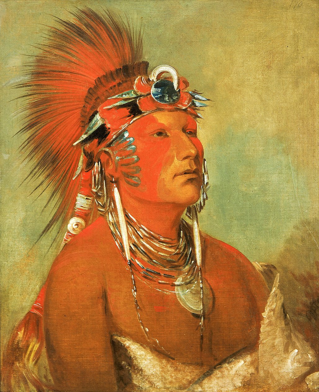 Jee-hé-o-hó-shah, Nelze shodit, válečník, 1832. od George Catlin