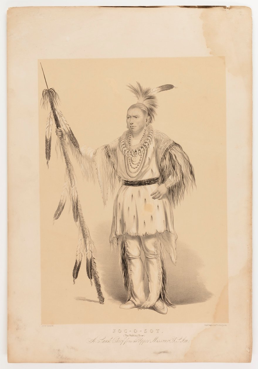 Joc-o-sot, chodící medvěd od George Catlin