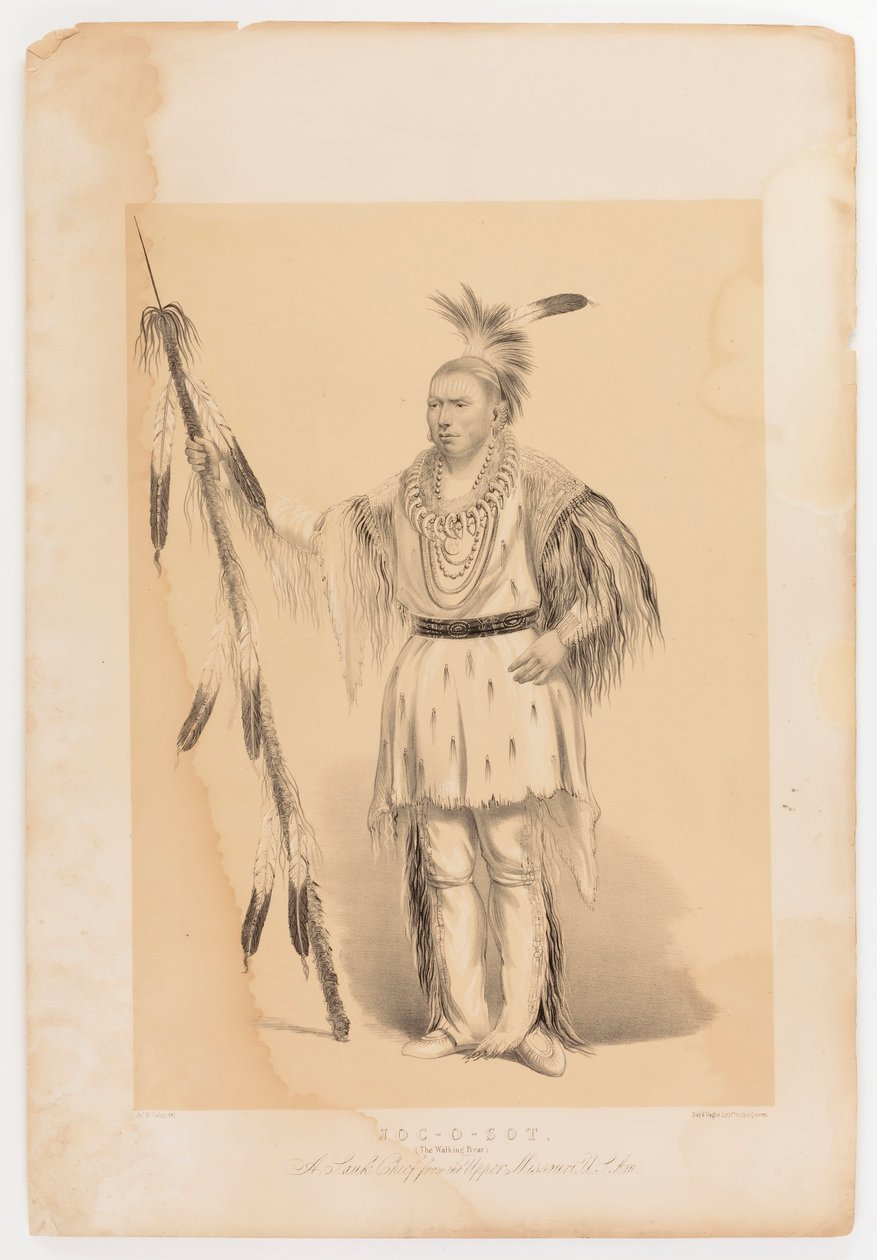 Joc-o-sot, chodící medvěd od George Catlin