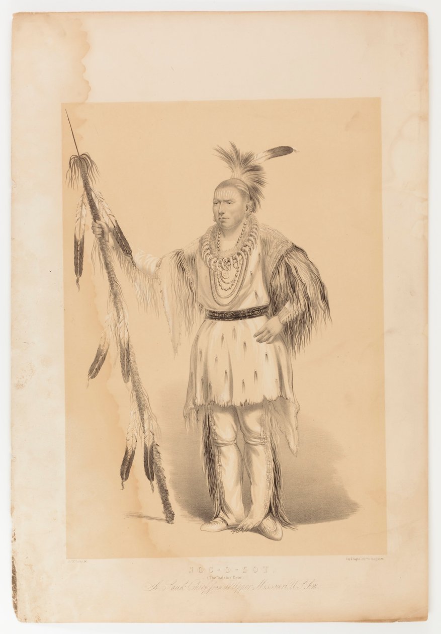 Joc-o-sot, chodící medvěd od George Catlin