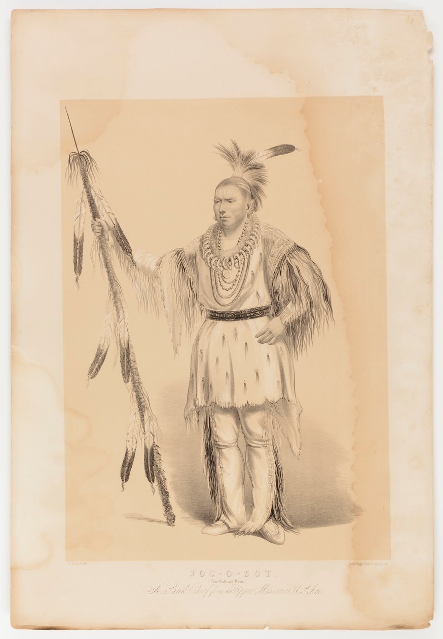 Joc-o-sot, chodící medvěd od George Catlin