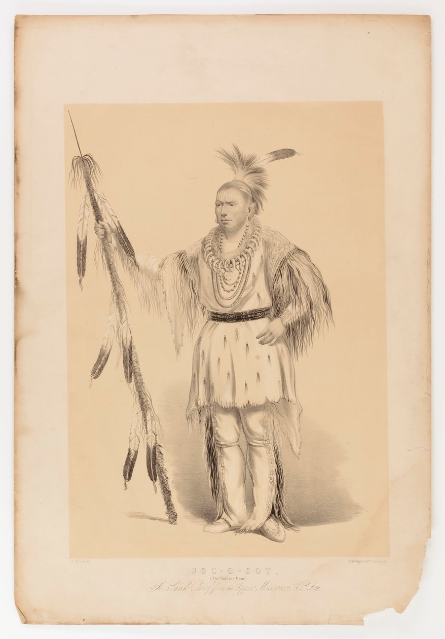 Joc-o-sot, chodící medvěd od George Catlin