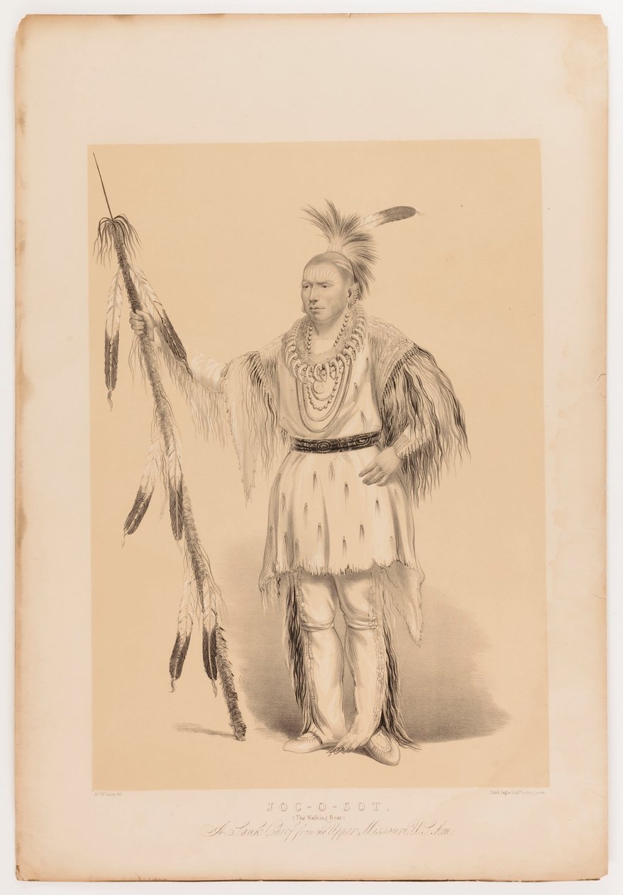 Joc-o-sot, chodící medvěd od George Catlin