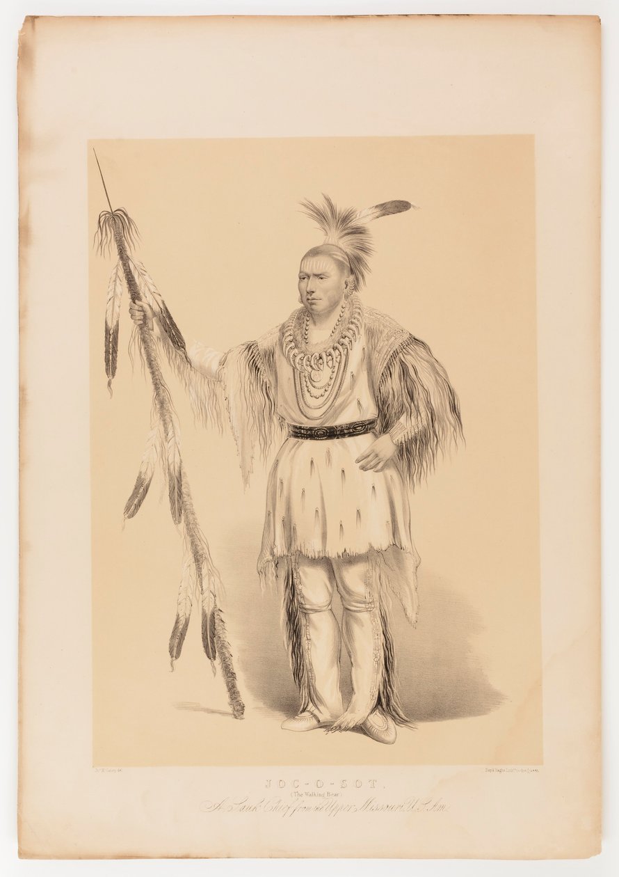 Joc-o-sot, chodící medvěd od George Catlin
