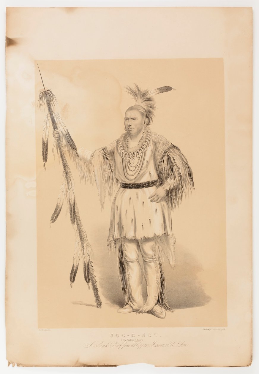 Joc-o-sot, chodící medvěd od George Catlin