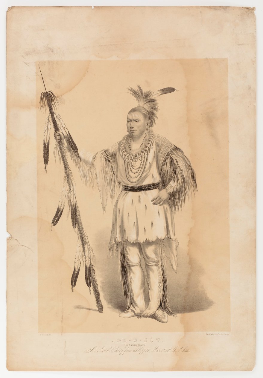 Joc-o-sot, chodící medvěd od George Catlin