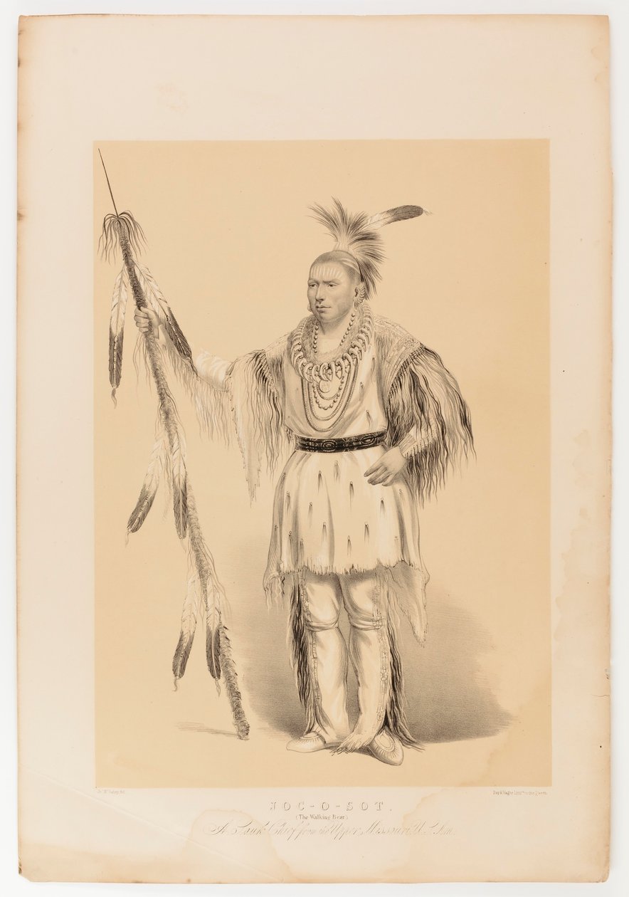 Joc-o-sot, chodící medvěd od George Catlin