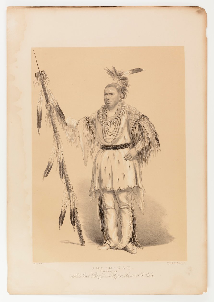 Joc-o-sot, chodící medvěd od George Catlin
