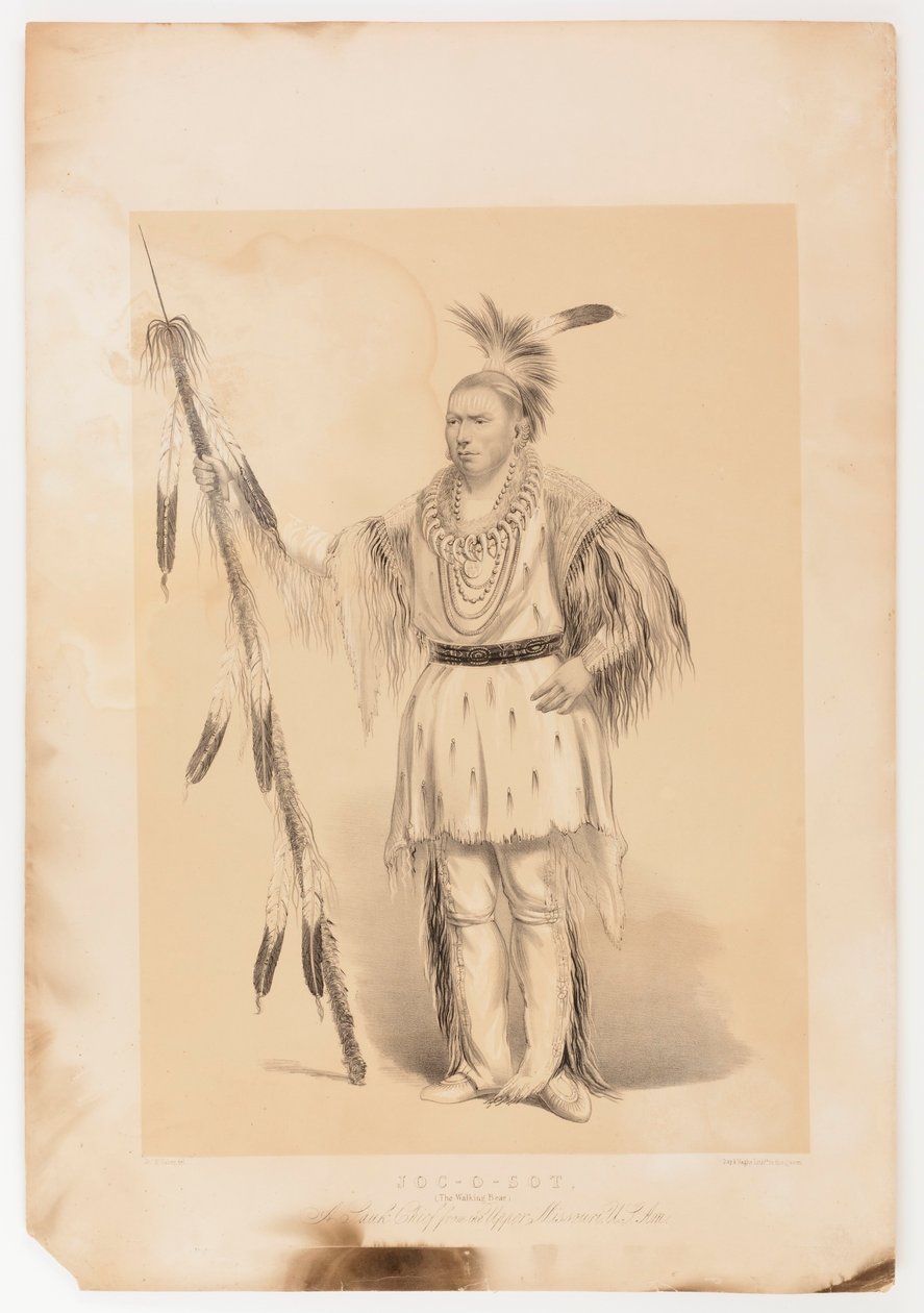Joc-o-sot, chodící medvěd od George Catlin