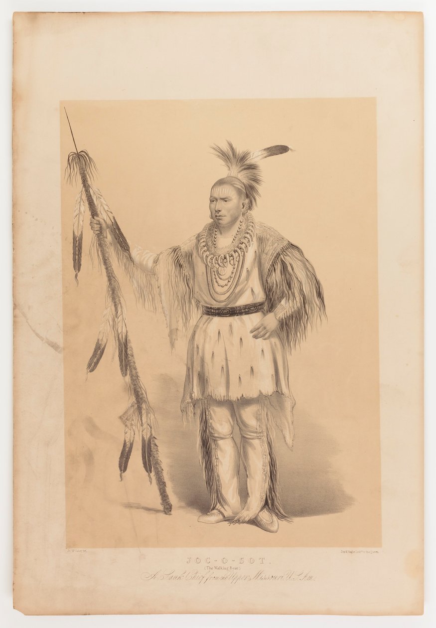Joc-o-sot, chodící medvěd od George Catlin