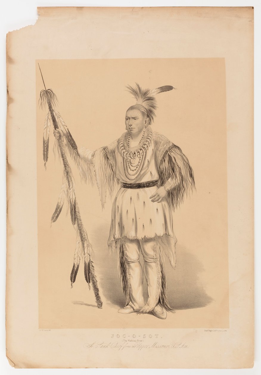 Joc-o-sot, chodící medvěd od George Catlin