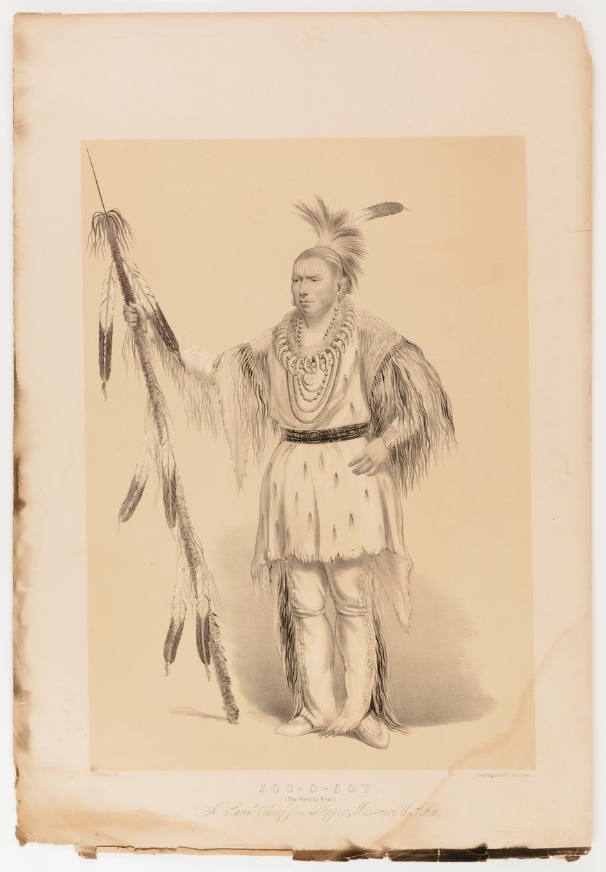 Joc-o-sot, chodící medvěd od George Catlin