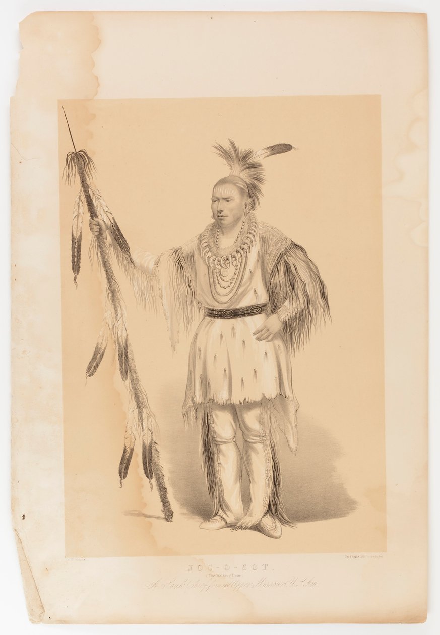 Joc-o-sot, kráčející medvěd od George Catlin