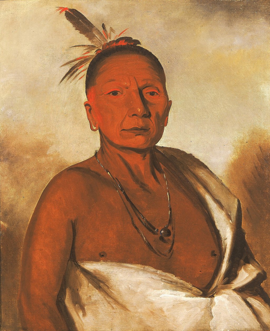 Kid-á-day, význačný statečný od George Catlin