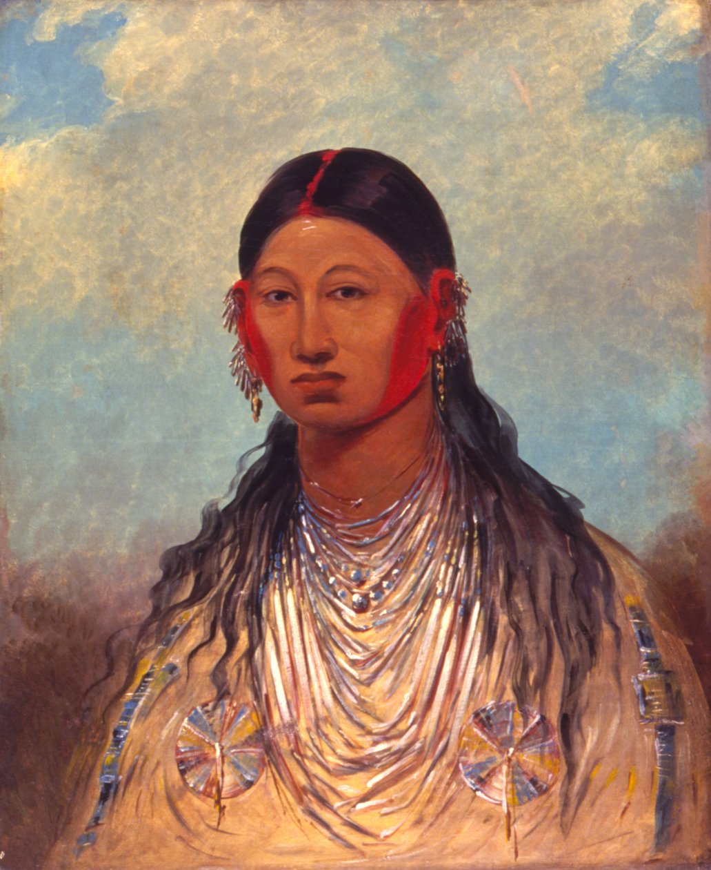 Koon-za-ya-me, Samice válečného orla od George Catlin