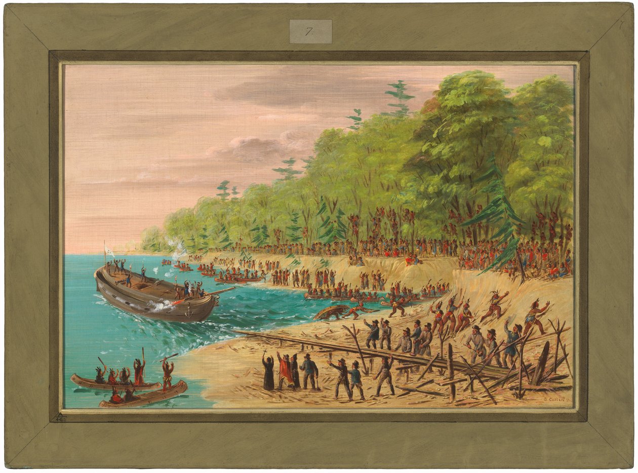 Vypuštění Griffina. července 1679 od George Catlin