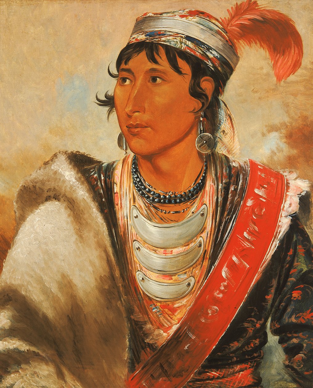 Láh-shee, Licker, zvaný Creek Billy, 1838. od George Catlin