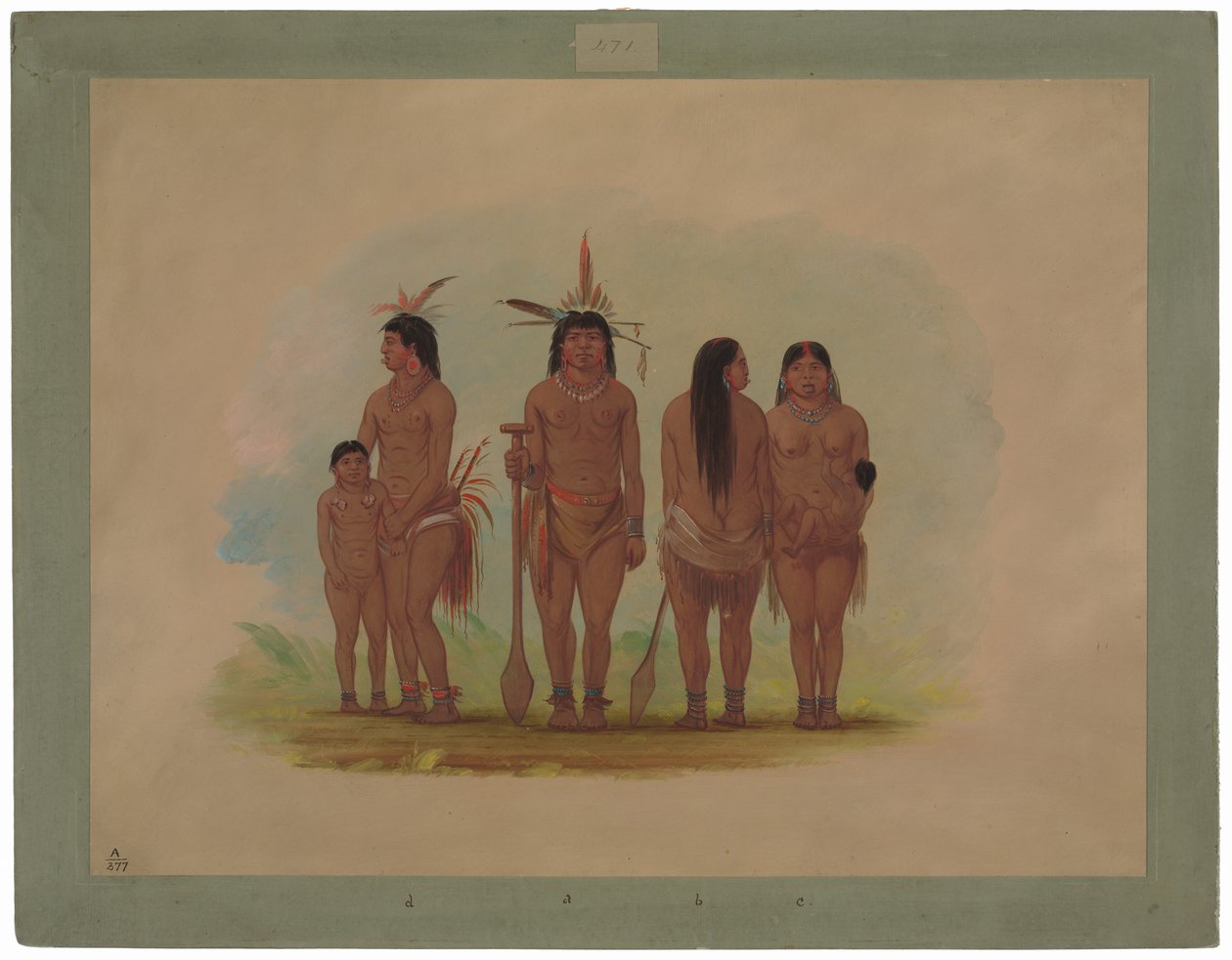 Členové kmene Payaguas od George Catlin