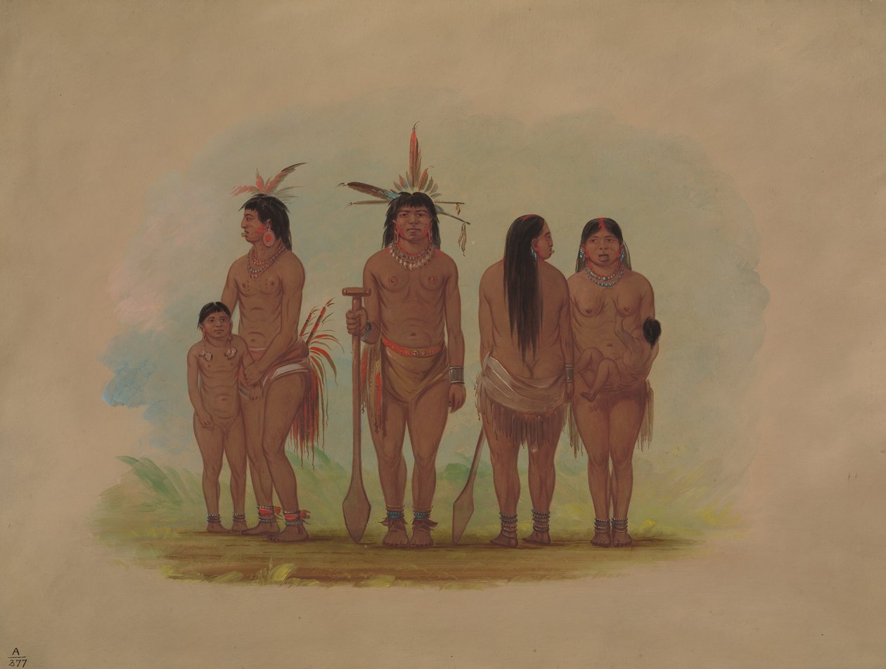 Členové kmene Payaguas, 18541869. od George Catlin