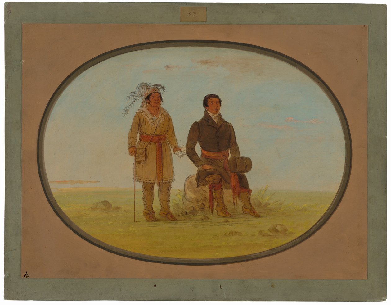 Mohiganský náčelník a misionář od George Catlin