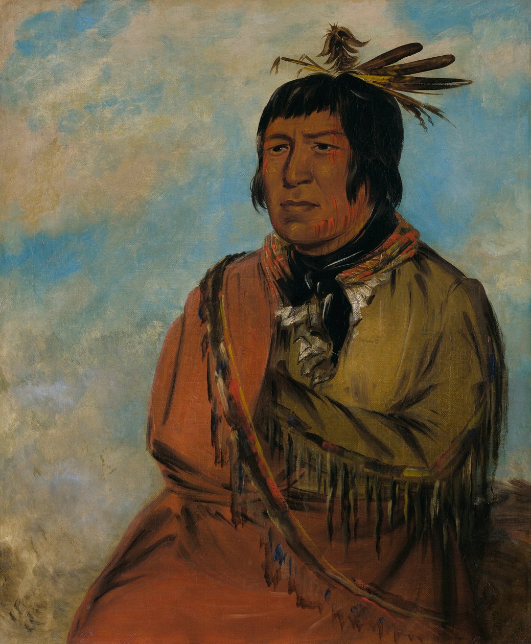 Na-pów-sa, Medvěd cestující v noci, náčelník od George Catlin