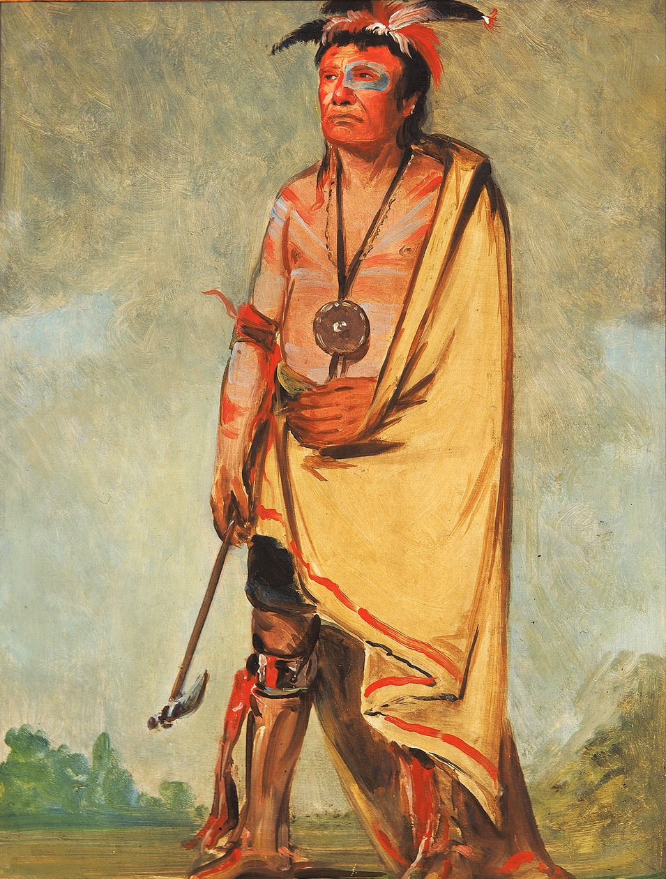 No-ak-chóo-she-kaw, Ten, kdo rozbíjí křoví, 1828. od George Catlin