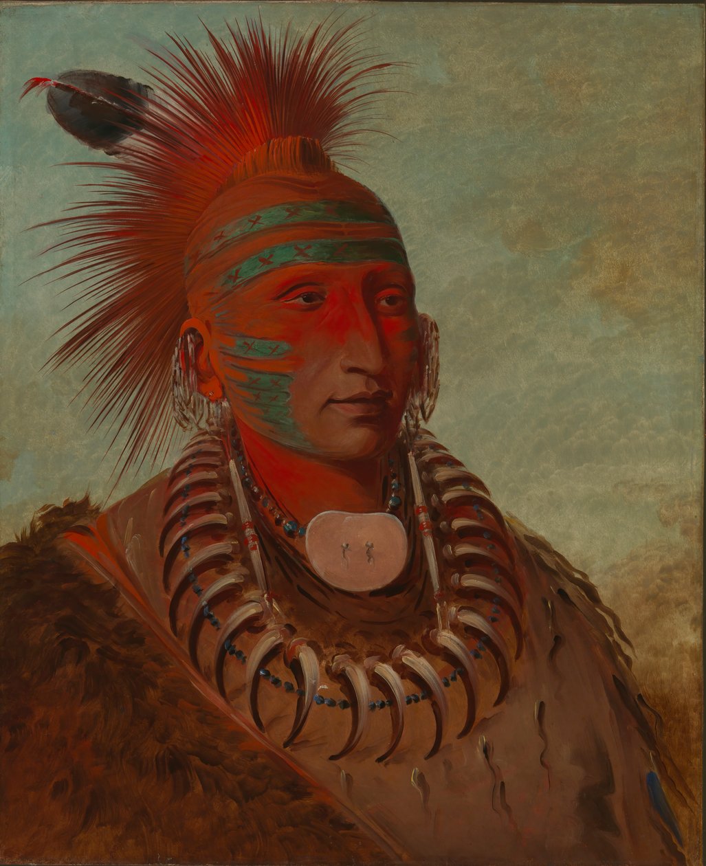 No-ho-mun-ya, Ten, kdo nedává žádnou pozornost, 1844. od George Catlin