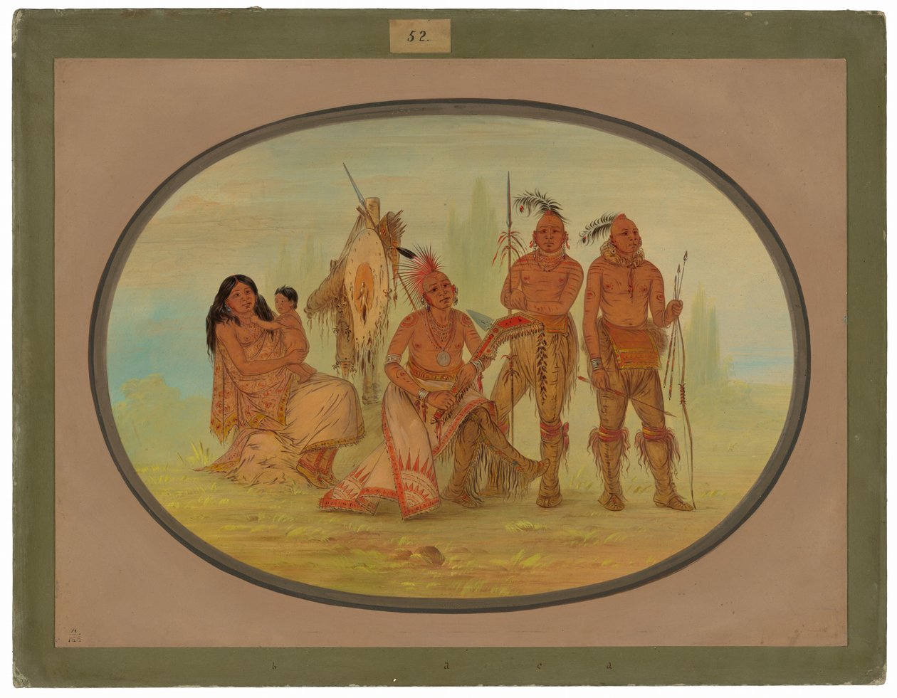 Indiáni kmene Osage od George Catlin