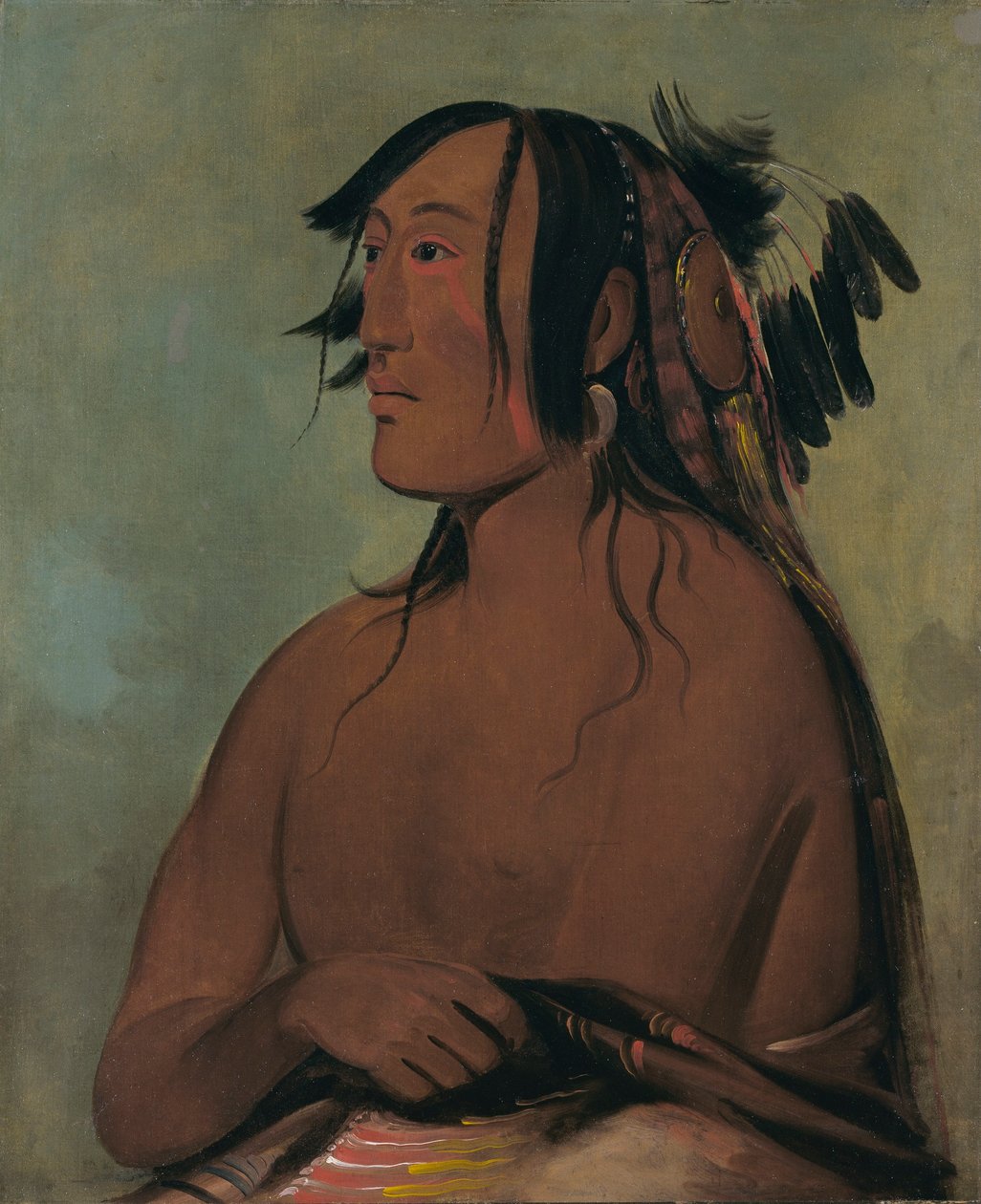 Pa-ris-ka-roó-pa, Dvě vrány, Mladší od George Catlin