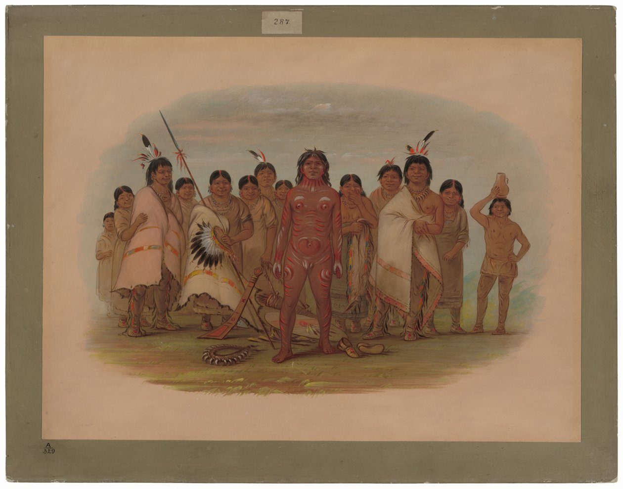 "Namaluj mě" - Apachee od George Catlin