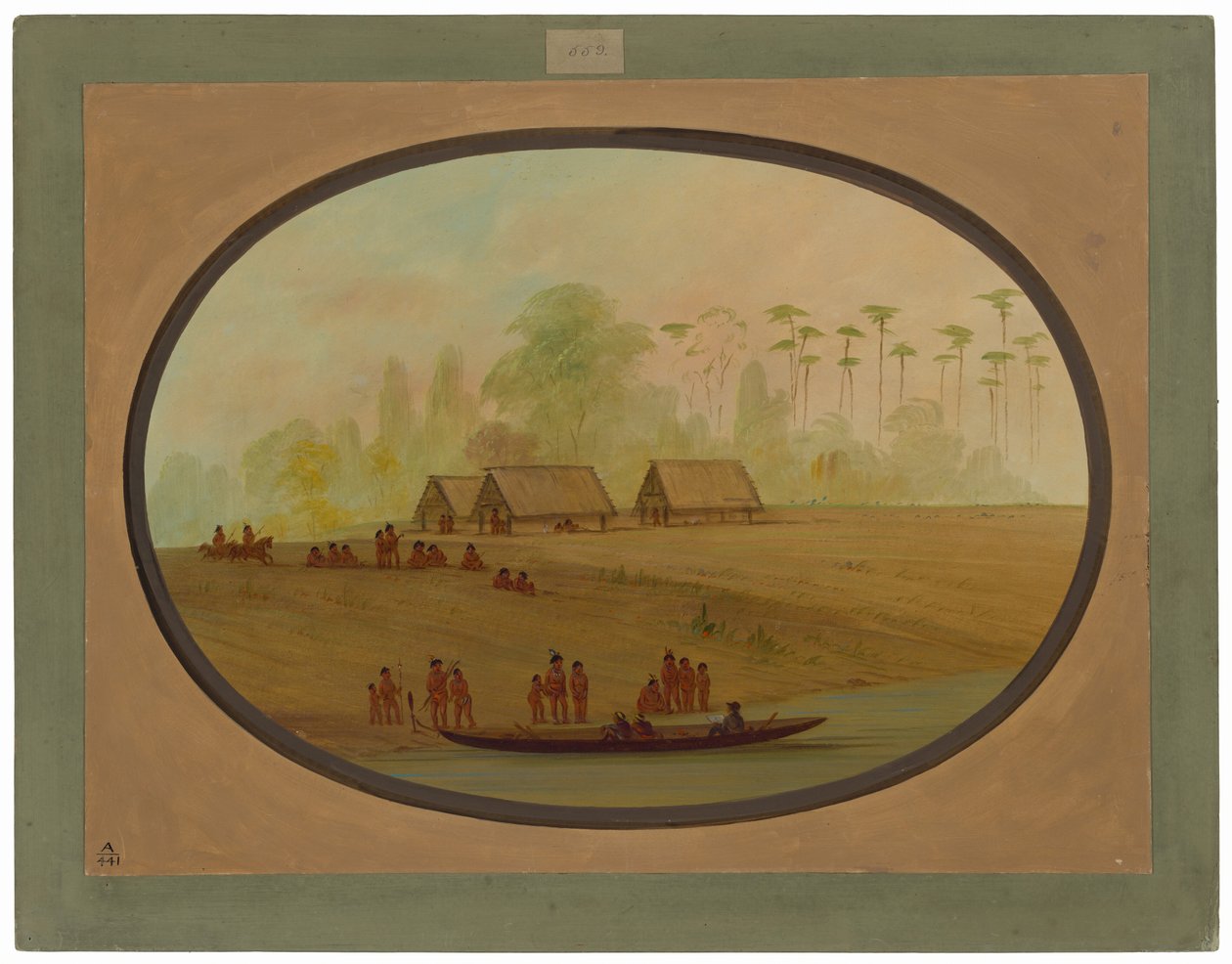 Malování náčelníka Lengua od George Catlin