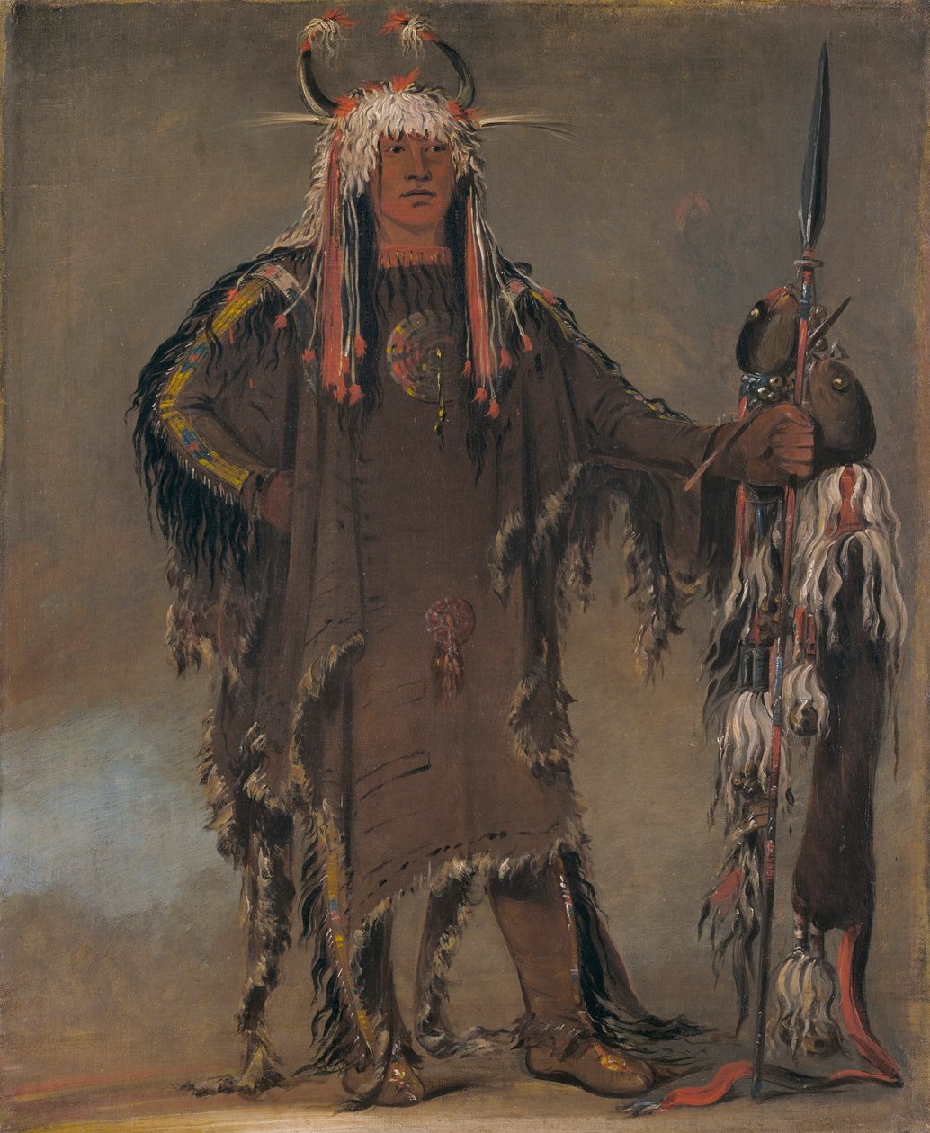 Peh-tó-pe-kiss, Orlí žebra, náčelník Pieganů od George Catlin