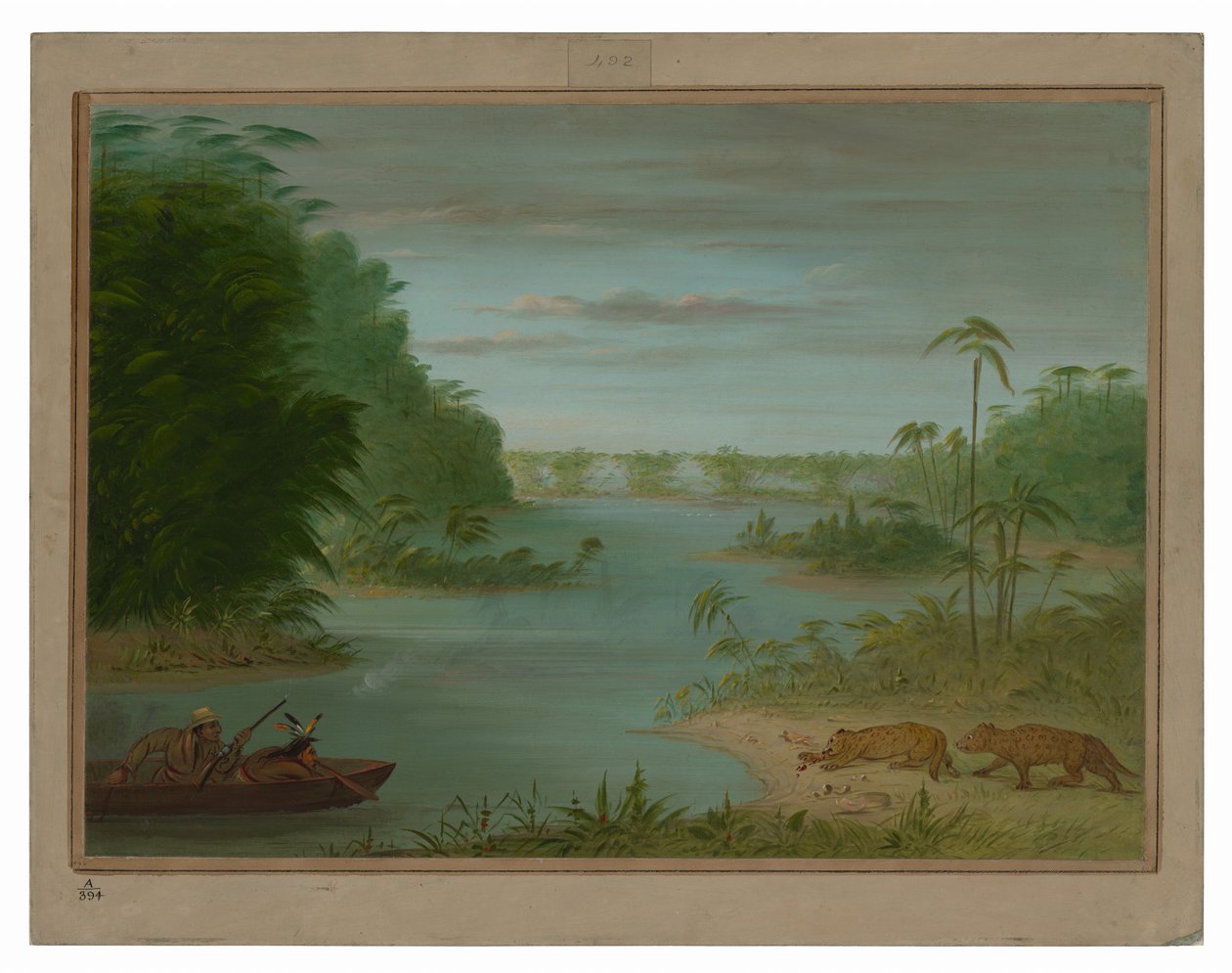 Pont de Palmiers a střelba na tygry od George Catlin