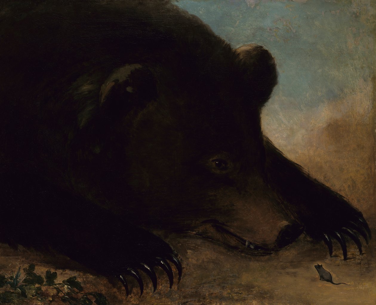 Portréty medvěda grizzlyho a myši v životní velikosti, 1846-1848. od George Catlin