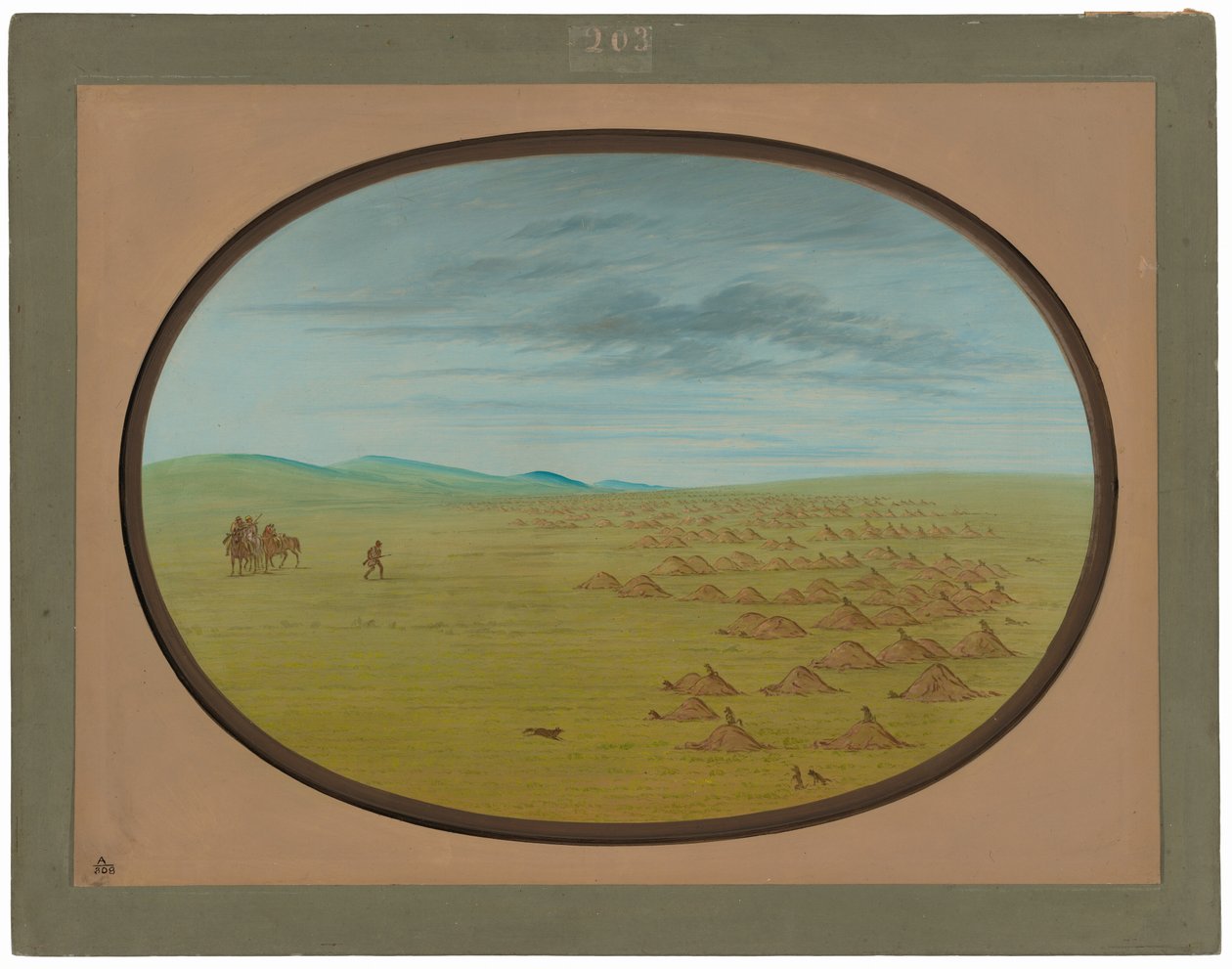 Prairie Dog Village od George Catlin