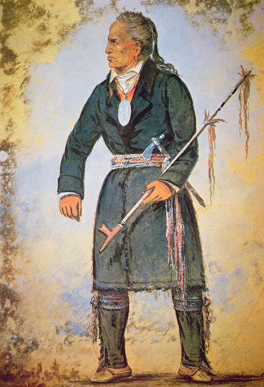Red Jacket (asi 1756-1830) (akvarel na papíře) od George Catlin
